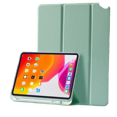 China shockproof & Lightweight Stylish 3 Fold PU Leather Tablet Snare Case For iPad Pro 12.9 2020/2018 for sale