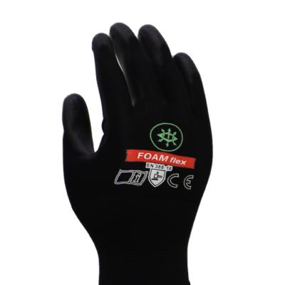 China Foam Nitrile Coated Gloves Nitrile Foam Polyester Garden Gloves S-XL for sale