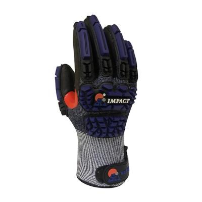 China Anti cut impact mechanic gloves tpr impact resistant glove S1006 for sale