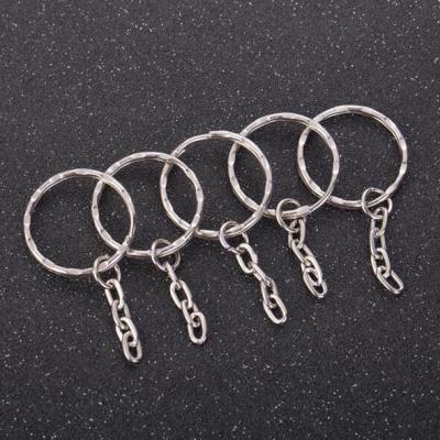 China JO-KC-418 Simple Silver Plated Metal Key Chain for sale