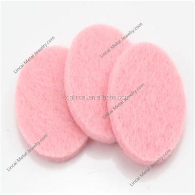 China Fashionable Pink Color Fiber Pads For Aromatherapy Essential Oils Diffuser Pendant for sale