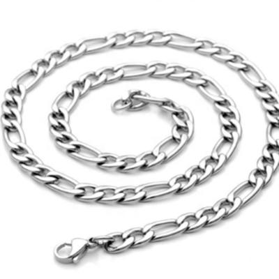 China Fashion TRENDY Jewelry Stainless Steel Figaro Metal Chain Necklace 45cm/50cm/55cm/60cm/70cm/80cm for sale