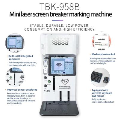 China TBK-958B Small Size Cracked Phone LCD Screen Repair Machines Laser Cut Mobile Phone Back Glass Removal Machine For Repair for sale