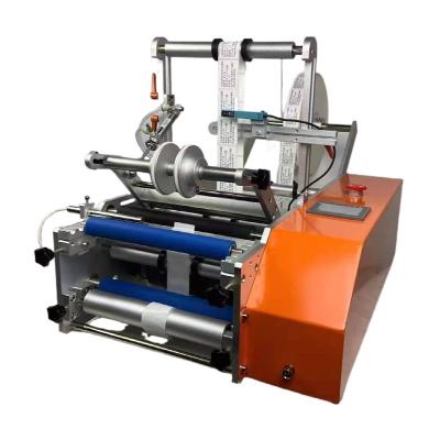 China Food semi automatic adhesive sticker labeling printing machine for round bottle labeling machine for sale