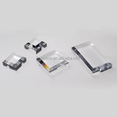 China Eco - Friendly Beveled Acrylic Stone Mineral Collection Displays Acrylic Mineral Holders for sale