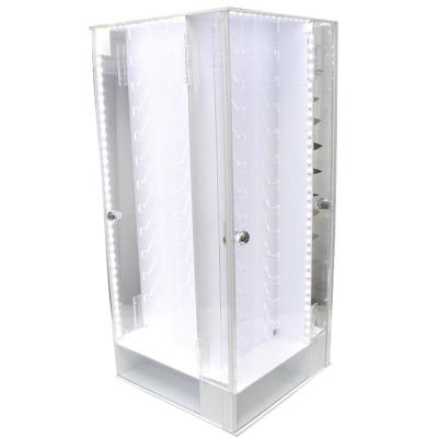 China Shop Desktop Acrylic Display Showcase Lockable Acrylic Knife Cabinet Display For Knives for sale