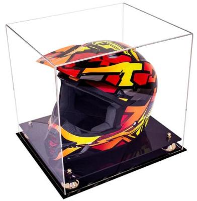 China Viable Custom High Grade Acrylic Display Case For Motorcycle Helmet for sale