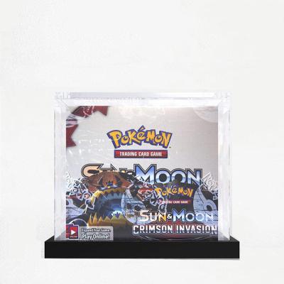 China Game Set Pokemonn Card Collection Showcase Booster Custom Acrylic Modern Box Enhanced Magnetic Cover for sale