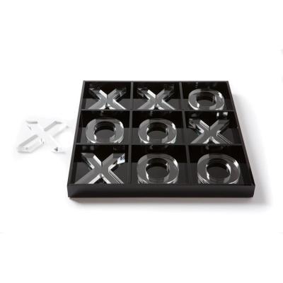 China Eco-Friendly Plexiglass Nothings And Custom Black Tic Tac Toe Board Game Box From Lucite Cross Game for sale