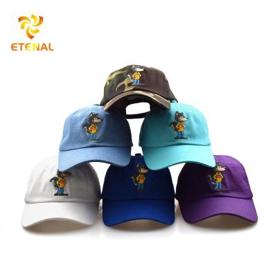 China JOINT Design Your Own Custom Embroidered 6 Panel Dad Hats Baseball Cap for sale