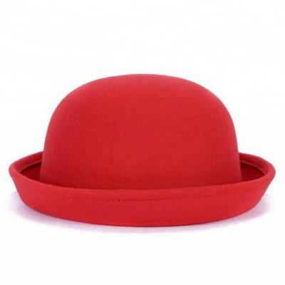 China 2019 Character Fashion Ladies Felt Hat Hat 100% Wool Felt Hats For Women Red Hat for sale