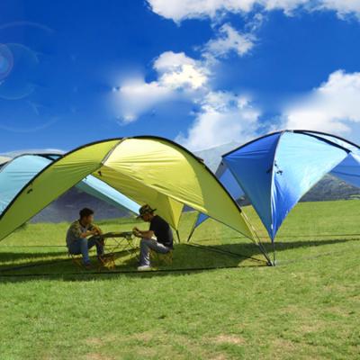 China Trigone/V-Type Ground Nail Hot Sale Wholesale Camping Waterproof Sun Shelter Camping Beach Tent for sale