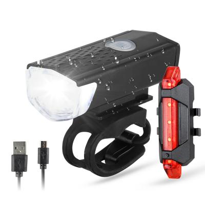 China Front And Tail Light USB Rechargeable Cycling Waterproof Led Cycling Light Set BL001 for sale