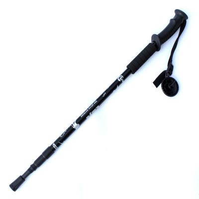 China Walking Stick Cane Aluminum Alloy Shock Absorber Climbing Outdoor Hiking Poles Multifunctional Trekking Poles for sale