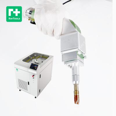 China Hotels RayTools 1kw 1.5kw 2kw Small Compact Copper Metal Laser Welding Machine for sale