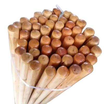 China Even workable smooth outdoor rake wood handle varnished wood broom stick broom handle from china factory for sale