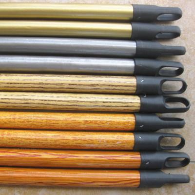 China Sustainable Cleaning Tools Eco-Friendly Porcelain-Broom-Stick Eucalyptus Wooden Broom Handle Broom Stick With Italian Wire for sale