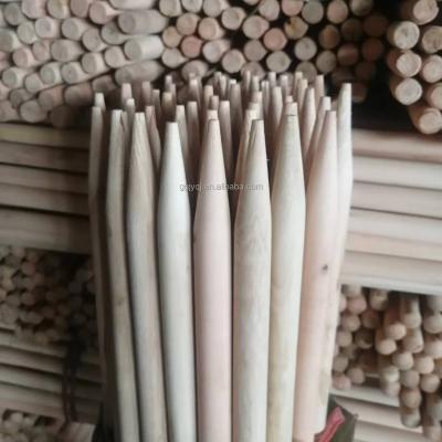 China Sustainable high quality of different size tool handle broom stick natural wooden stick and floor broom for sale