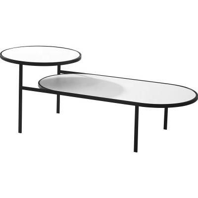 China Modern Simple Coffee Table Hardware Heaven And Earth Tea Table Coffee Table for sale