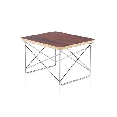 China Mordern Modern Plywood Liter Table Side Coffee Table By Stainless Steel Leg for sale