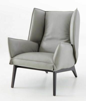 China Nordic Creative Leisure Chair Designers Leisure Furniture With High Armrest F-Back Sofa Chair for sale