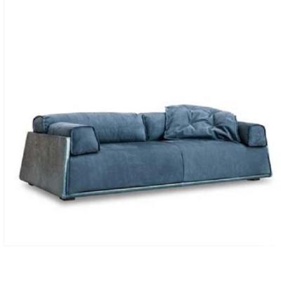 China Modern Italian Sofa Nordic Designer Hotel Luxury Sofa Living Room Double Fabric Hard And Soft Thin Sofa for sale