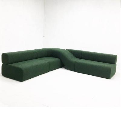 China Modern Creative Designer L Angle Geometric Curve Multi - Seat Enigma Curation Twist Living Room Sofas for sale