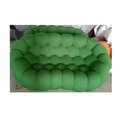 China New Fashion Trend Modern Fancy Colored Buble Sofa Living Room Part 2 Seat Furniture Armrest Sofa for sale