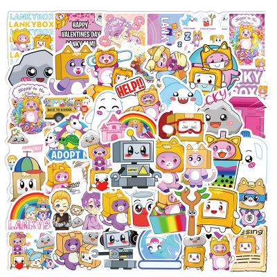 China Waterproof+Eco-friendly 50PCS kids cute puzzle robot stickers harmless doodle phone painting decoration for sale