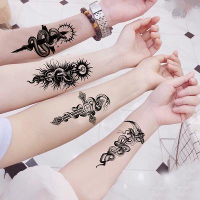 China Modern 2022 new waterproof small fresh tattoo stickers color black and white More than 1000 models can be combined arbitrarily for sale