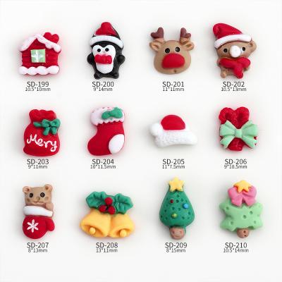 China Convenient Internet celebrity new Christmas series nail sticker gift box three-dimensional cartoon nail decoration for sale