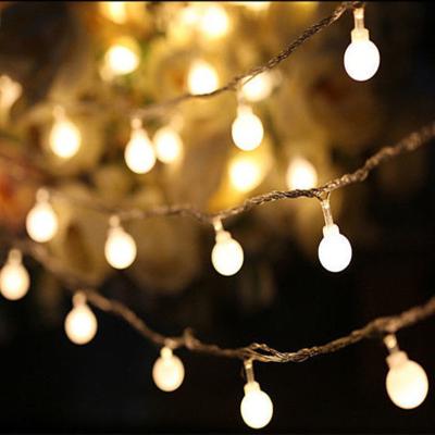 China Fairy Christamas Decoration LED Ball Garland Waterproof Globe String Lights Lamp Christmas Holiday Wedding Party Decoration Lights for sale