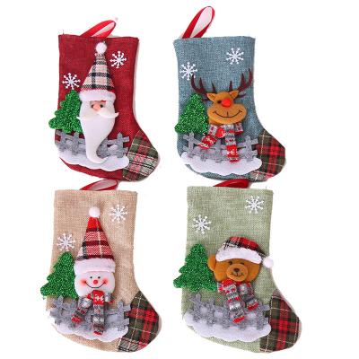 China New Family Holiday Party Christamas Decoration Christmas Decorations Santa Accessories Kids Christmas Stockings Empty for sale