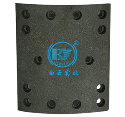 China Non-asbestos; Semi-metallic Drum Brake Lining Brake Pad Heavy Truck And Bus For DAF FAW for sale