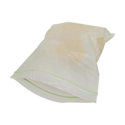 China BPA Free Non-Plastic Compostable Biodegradable Clothes Packaging Ziplock Bag for sale