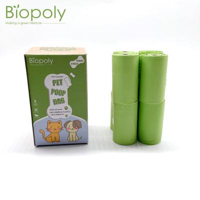 China BIODEGRADABLE Pet Poop Bag Customized Printing Pla Dog Poop Bag for sale