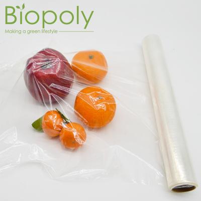 China Cool Food Film Pla Made Compostable Food Cling Film Wrap for sale