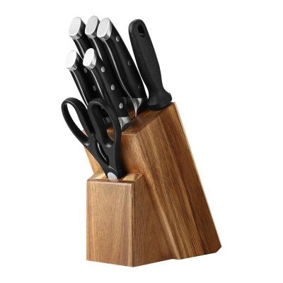 China 8 Pcs Sustainable High Quality Stainless Steel Cutlery Kitchen Knife Set With Forged Handle for sale