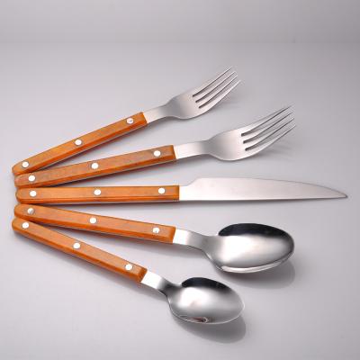 China Viable Bubble Acrylic Flatware Set With Clear Spoon Knife Fork Handle Dinnerware Set for sale