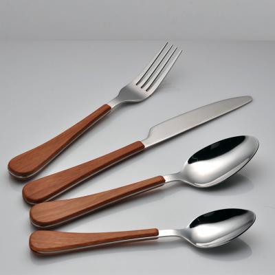 China Latest Design Household Viable Cutlery Set Stainless Steel Knife And Fork Spoon ABS Handle Cube Sugar Elderly Use Cutlery Set for sale