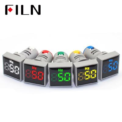 China Plastic FILN 22mm AD16 Led Plastic Indicator Light Yellow China Square Digital Green Blue White Red Indicator Voltmeter Pilot for sale