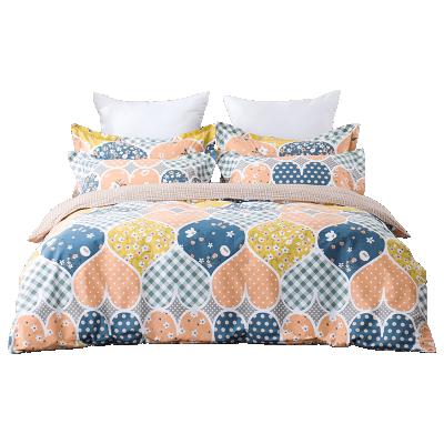 China Ruikasi RKSB-0037 Beautiful Design Nondisposable 100% Cotton Print Duvet Cover Set Bed Linen for sale