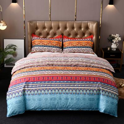 China Wholesale Nondisposable 100% Polyester Ruikasi Style Bohemian Bedding Sets Bed Print Duvet Cover Set for sale