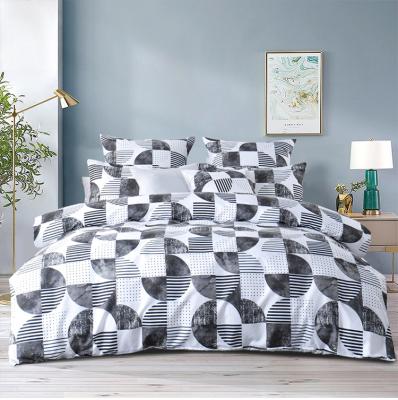 China RUIKASI Nondisposable RKSB-0326 With 2 Pillowcases Quilt Cover Bedding Set Geometric Comforter Bedding Set for sale