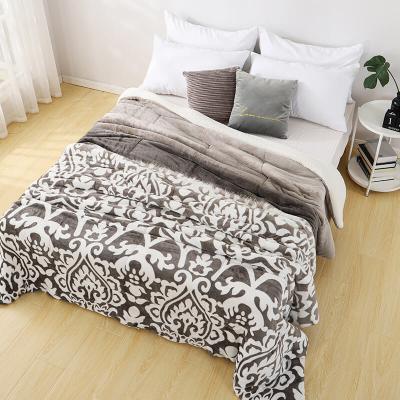 China Anti Dust Mite Ruikasi Design New! China Manufacturers Comforter Set 2 Layers Shearling Quilted Comforter Covering for sale