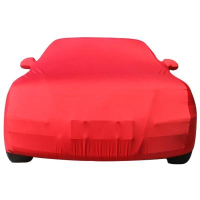 China Elastic Dust Proof Fabric Car Cover Breathable Anti - Dust Super Soft Universal Indoor Body Cover for sale