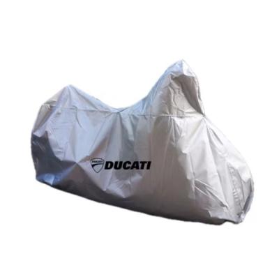 China Universal Waterproof Motorcycle UV Protection Motorbike Cover Polyester OEM Customized Picture Logo for sale