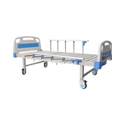 China Manual Easy Operate Factory Wholesale ABS Manual Single Flip Nursing Medical Elder Hospital Bed for sale