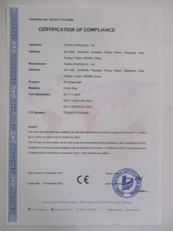 CE - Fuzhou Everking Imports&exports Co.,Ltd.