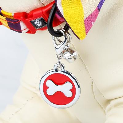 China Europe Metal Dog Tag Collar With Soft Enamel Tags Various Designs Custom Logo for sale